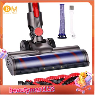 【BM】หัวเครื่องดูดฝุ่นหุ่นยนต์ แบบนิ่ม พร้อมไฟ LED แบบเปลี่ยน สําหรับ Dyson V7 V8 V10 V11