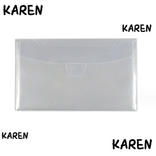 Karen ถุงเก็บแสตมป์พลาสติก ทรงสี่เหลี่ยมผืนผ้า ขนาด 7x5 นิ้ว 18x13 ซม. 30 ชิ้น