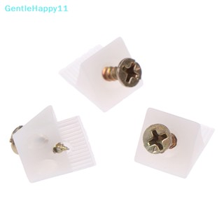 Gentlehappy บล็อกมุมพลาสติก 45 องศา พร้อมสกรู สําหรับเฟอร์นิเจอร์ 20 ชิ้น ต่อล็อต