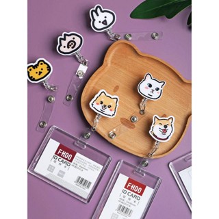 ซองใส่บัตร อะคริลิคใส ลายการ์ตูน ถอดออกได้ DIY สําหรับหมอ พยาบาล นักเรียน