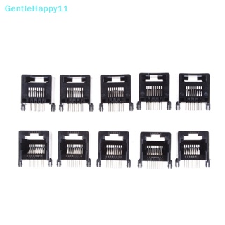 Gentlehappy แจ็คเชื่อมต่อเครือข่าย PCB RJ11 RJ45 8P8C 10 ชิ้น