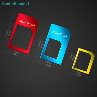 Gentlehappy 5 in 1 อะแดปเตอร์ซิมการ์ดโลหะ พร้อมถาดเปิด สําหรับสมาร์ทโฟนทุกรุ่น