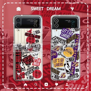 เคสมือถือ แบบแข็ง ลายโลโก้ กันกระแทก สําหรับ Samsung galaxy z Flip 5 galaxy z flip4 flip3