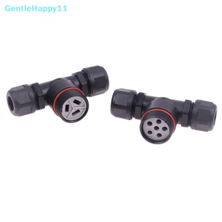 Gentlehappy ตัวเชื่อมต่อสายไฟ รูปตัว T 3/5 Pin สกรูเชื่อมต่อเร็ว กันน้ํา