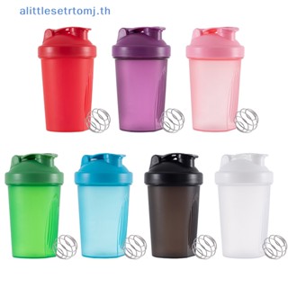 Alittlese Sport ขวดเขย่า พลาสติก ขนาด 400 มล. สําหรับใส่เวย์โปรตีน ผงผสมเครื่องดื่ม TH