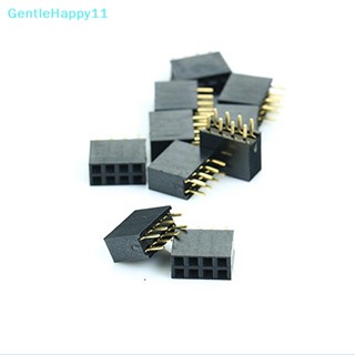 Gentlehappy แถบซ็อกเก็ตตรง แถวคู่ ตัวเมีย 8P 2x4 Pin 2.54 มม. 10 ชิ้น