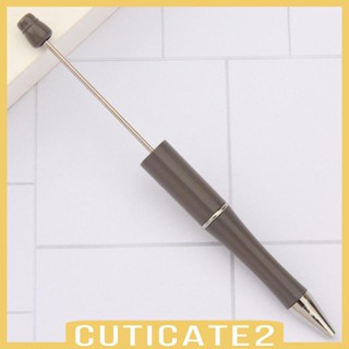 [Cuticate2] ปากกาลูกลื่น ลูกปัด 10 ชิ้น 14.7x1.15 ซม. หลากสี สําหรับนักเรียน ห้องเรียน เจ้าสาว เด็ก DIY