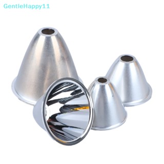 Gentlehappy ฝาครอบไฟฉาย LED อลูมิเนียม สะท้อนแสง 41 มม. 46 50 60 มม. 1 ชิ้น