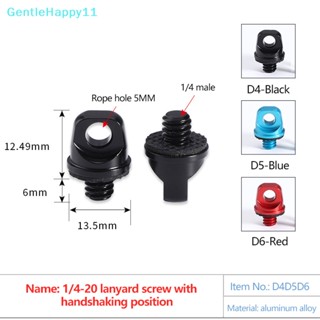 Gentlehappy แหวนสกรูขาตั้งกล้องดิจิทัล SLR 1/4 3/8 พร้อมสายคล้อง ปลอดภัย สําหรับเล่นกีฬา