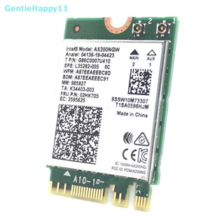 Gentlehappy อะแดปเตอร์การ์ดไร้สาย WiFi 6E Intel AX210 บลูทูธ 5.2 M.2 AX210NGW 2.4Ghz 5Ghz 6Ghz 5374Mbps 802.11ax AX200 สําหรับแล็ปท็อป PC