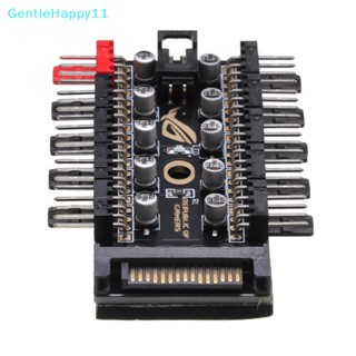 Gentlehappy ฮับพัดลมระบายความร้อน 4-Pin Pwm เชื่อมต่อ Pc ควบคุมความเร็ว สําหรับคอมพิวเตอร์