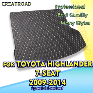 พรมปูพื้นรถยนต์ สําหรับ Toyota Highlander 7-Seat 2009 2010 2011 2012 2013 2014