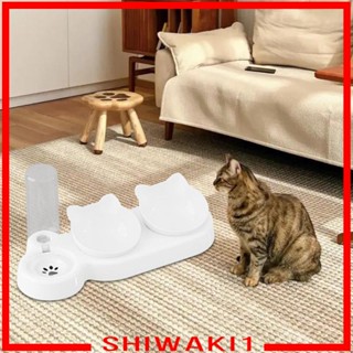 [Shiwaki1] 3 in 1 ชามใส่อาหาร สําหรับสัตว์เลี้ยง แมว 15 ชิ้น° ชามใส่อาหารสัตว์เลี้ยง แบบเอียง ถอดออกได้ สําหรับแมว และสุนัข