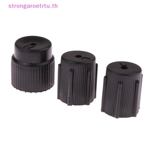 Strongaroetrtu ฝาครอบพอร์ตชาร์จเครื่องปรับอากาศ R134A 13 มม. 16 มม. สําหรับรถยนต์ 10 ชิ้น ต่อชุด