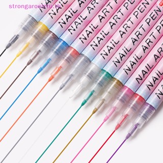 Strongaroetrtu ปากกาเพ้นท์เล็บเจล UV กันน้ํา DIY