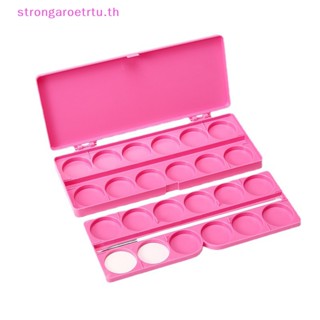 Strongaroetrtu กล่องพาเลท 24 ช่อง สําหรับผสมสีทาเล็บเจล