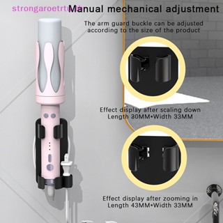 Strongaroetrtu ที่วางไดร์เป่าผม แบบติดผนัง ไม่ต้องเจาะ สําหรับห้องน้ํา บ้าน
