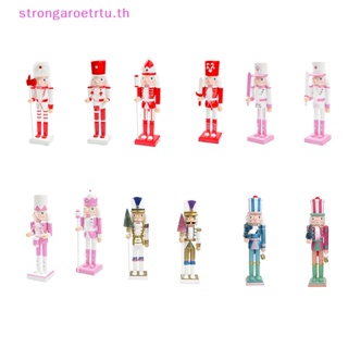 Strongaroetrtu ตุ๊กตาทหาร แครกเกอร์ 38 ซม. สไตล์วินเทจ สําหรับตกแต่งบ้าน คริสต์มาส