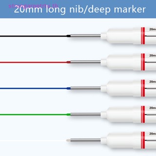 Strongaroetrtu ปากกามาร์กเกอร์ หัวยาว 20 มม. อเนกประสงค์ กันน้ํา สําหรับงานไม้ 3 ชิ้น