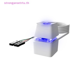 Strongaroetrtu สายเคเบิลเมนบอร์ด LED เปิด ปิด แบบพกพา หลากสี สําหรับคอมพิวเตอร์ตั้งโต๊ะ