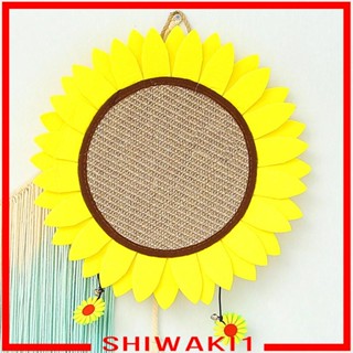 [Shiwaki1] แผ่นข่วนเล็บแมว รูปดอกไม้ แบบแขวน ทนต่อการเสียดสี สําหรับแมวในร่ม