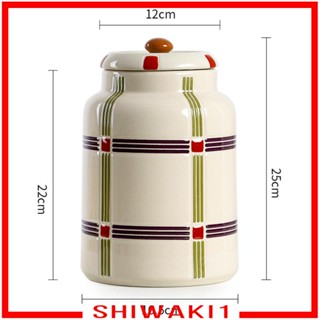 [Shiwaki1] โหลเซรามิค สําหรับใส่เมล็ดกาแฟ ขนมขบเคี้ยว ใช้ในบ้าน ห้องนอน ออฟฟิศ