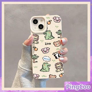 Pingcoo - เข้ากันได้สำหรับ เคส iphone 11 เคสไอโฟน เคสไอโฟน11 กรณีเป็นมิตรกับสิ่งแวดล้อมสีขาวกรณี Soft TPU ป้องกันกันกระแทกน่ารักลูกหมูสิงโตไดโนเสาร์เข้ากันได้กับ iPhone 14 PRO MAX 13 PRO MAX 12 PRO MAX XR XS 7Plus 8 PLUS