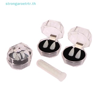 Strongaroetrtr ฟันปลอมแวมไพร์ มีกาวในตัว สําหรับปาร์ตี้ฮาโลวีน DIY