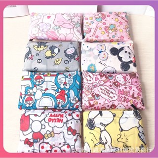 Creative Sanrio Disney กระเป๋าช้อปปิ้งขนาดใหญ่ผ้า Oxford พับได้ กระเป๋าป้องกันสิ่งแวดล้อมความจุขนาดใหญ่ Duck สะดวกเครื่องมือกลางแจ้ง [COD]