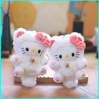 พวงกุญแจ จี้ตุ๊กตาการ์ตูน Sanrio Hello Kitty Cat เหมาะกับของขวัญ สําหรับเด็กผู้หญิง