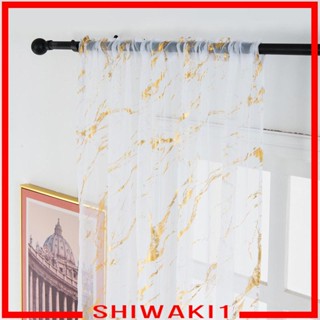 [Shiwaki1] ผ้าม่าน Tulle สีขาว หรูหรา 100x200 ซม. สําหรับห้องนอน ประตูกระจกบานเลื่อน