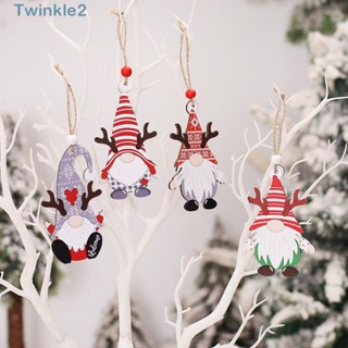 Twinkle จี้รูปซานตาคลอส สโนว์แมน สําหรับประดับตกแต่งต้นคริสต์มาส 4 ชิ้น