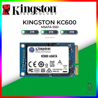 Kingston โซลิดสเตทไดรฟ์ภายใน MSATA SSD (512GB 1TB 2T) KC600 3D TLC NAND