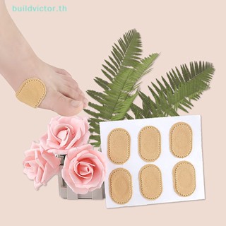 Buildvictor แผ่นสติกเกอร์ติดส้นเท้า บรรเทาอาการปวด ป้องกันข้าวโพด สีพื้น สําหรับเล่นกีฬา TH