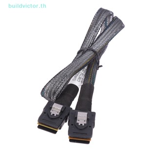 Buildvictor สายเคเบิลฮาร์ดดิสก์เซิร์ฟเวอร์ Mini SAS 36pin SFF-8087 เป็น Mini SAS 36pin SFF-8087