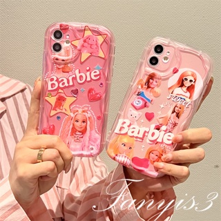 เคสโทรศัพท์มือถือแบบนิ่ม TPU ลายเจ้าหญิงบาร์บี้ 3D ขอบโค้ง สําหรับ Samsung A34 A14 A04 A54 A04s A04E A24 A23 A13 A03 A52 A52s A03s A02s A12 A22 A51 A32 A50 A30s A50s