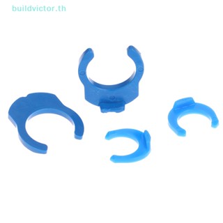 Buildvictor คลิปหนีบท่อน้ํา C-ring 1/4 นิ้ว 3/8 นิ้ว สีฟ้า สําหรับตู้ปลา ระบบกรองน้ํา RO 100 ชิ้น