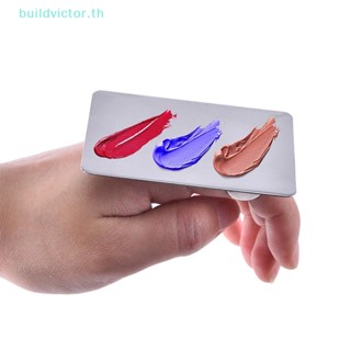 Buildvictor พาเลตต์สีครีมรองพื้น แบบสเตนเลส สําหรับแต่งหน้า