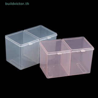 Buildvictor กล่องเก็บสําลีแผ่นเช็ดทําความสะอาด แบบพกพา