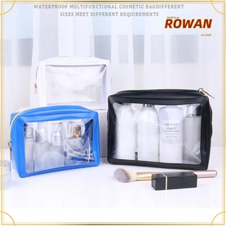 Rowans กระเป๋าเครื่องสําอาง แบบใส มีซิป สําหรับผู้หญิง