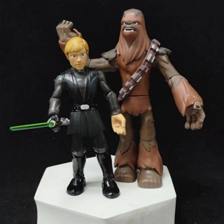 ตุ๊กตาฟิกเกอร์ Disney Star Wars Skywalker Luke and Trubacca ขนาด 14.5 ซม.