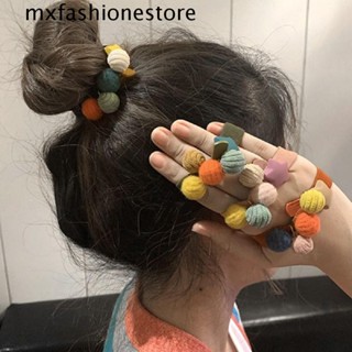 Mxfashione ยางรัดผม หางม้า น่ารัก หวานแหวว ลูกปัด เด็กผู้หญิง ยางรัดผม