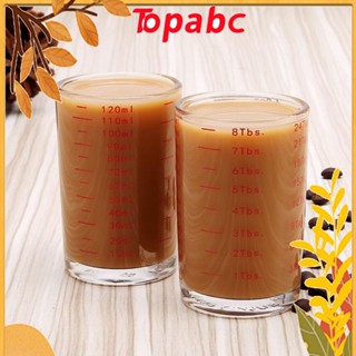 Top ถ้วยตวงกาแฟเอสเพรสโซ่ 120 มล. สีแดง สําหรับห้องครัว 2 ชิ้น