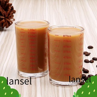 Lansel ถ้วยตวงกาแฟเอสเพรสโซ่ สีแดง 120 มล. 2 ชิ้น