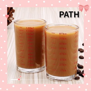 Path แก้วตวงกาแฟเอสเพรสโซ่ สีแดง ทําความสะอาดได้ 120 มล. 2 ชิ้น