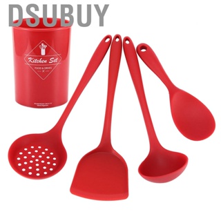 Dsubuy 5PCS Silicone Kitchen Utensil Set Non‑Stick Rice  Spatula Shovel Cooking Se