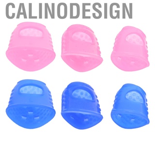 Calinodesign 12Pcs Guitar Fingertip Protectors Silicone Finger Protection Cover String Instrument Guards Protector