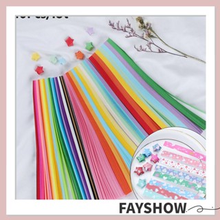 Fay 540 ชิ้น / ล็อต แถบกระดาษ ของขวัญเด็ก DIY งานฝีมือที่ดีที่สุด สีลูกกวาด คละสี โอริกามิ