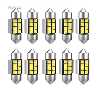 Au หลอดไฟ LED ทรงโดม แบบเปลี่ยน อุปกรณ์เสริม สําหรับรถยนต์ รถบรรทุก [Marico.th]