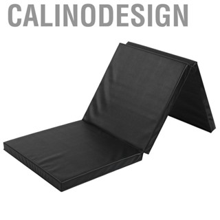 Calinodesign New &amp; 8209;Fold Gymnastics Mat Thickening Dance Fitness Faux Leathe Cushion F